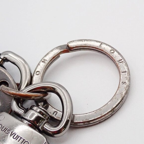 LOUIS VUITTON Porte Cles Dragonne Key Chain Monogram Eclipse - Picture 7 of 9